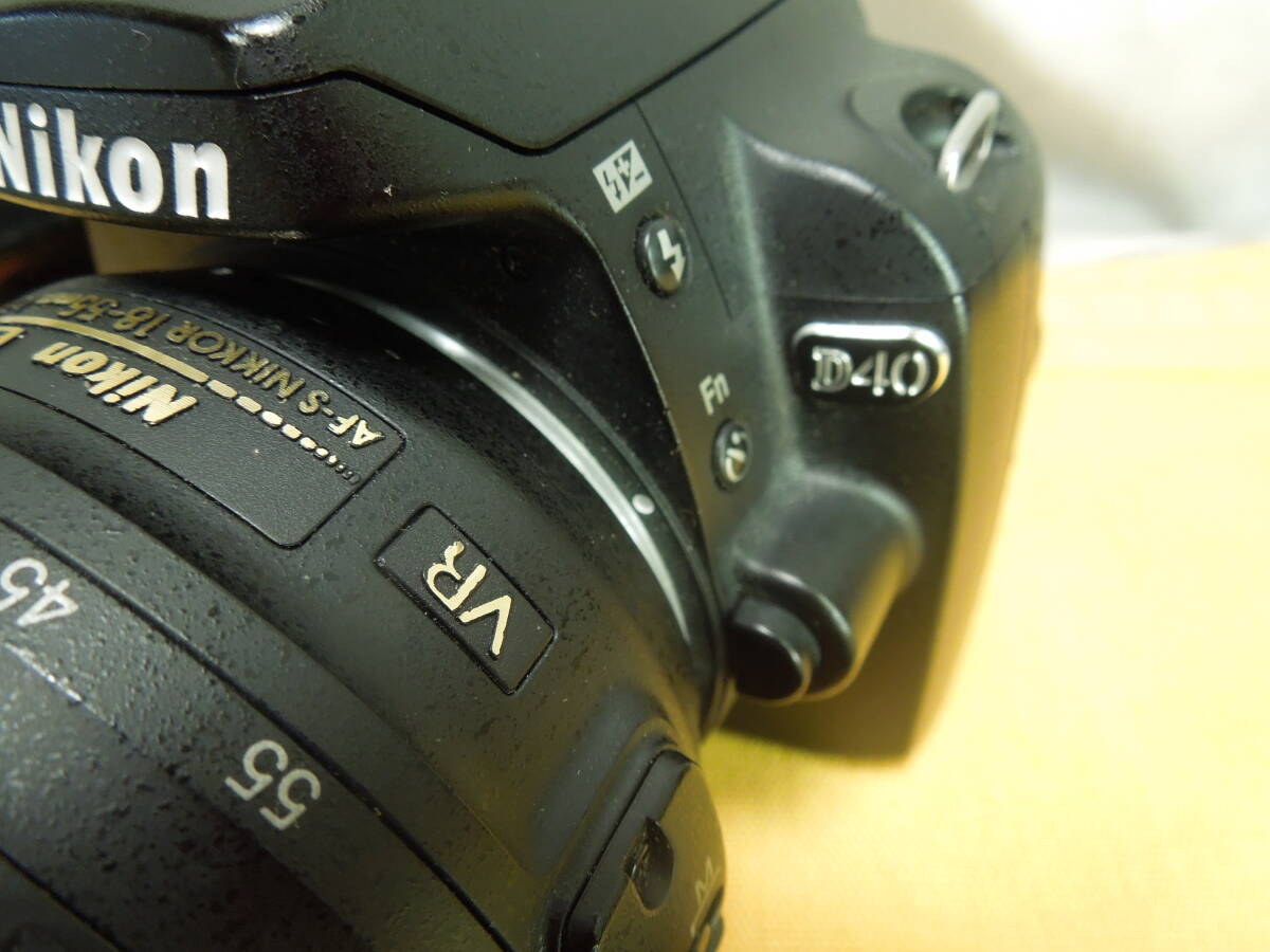 ニコン/ Nikon D40／ AF-S DX NIKKOR 18-55mm F3.5-5.6G VR／ 動作良品 レンズキット _画像2