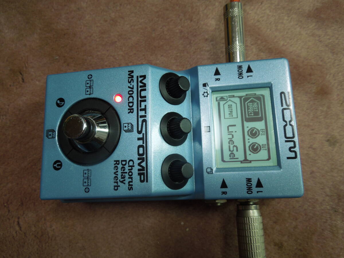 ZOOM/ズーム MS-70CDR MultiStomp／ 動作確認／ Chorus/Delay/Reverb Pedal マルチエフェクターの画像10