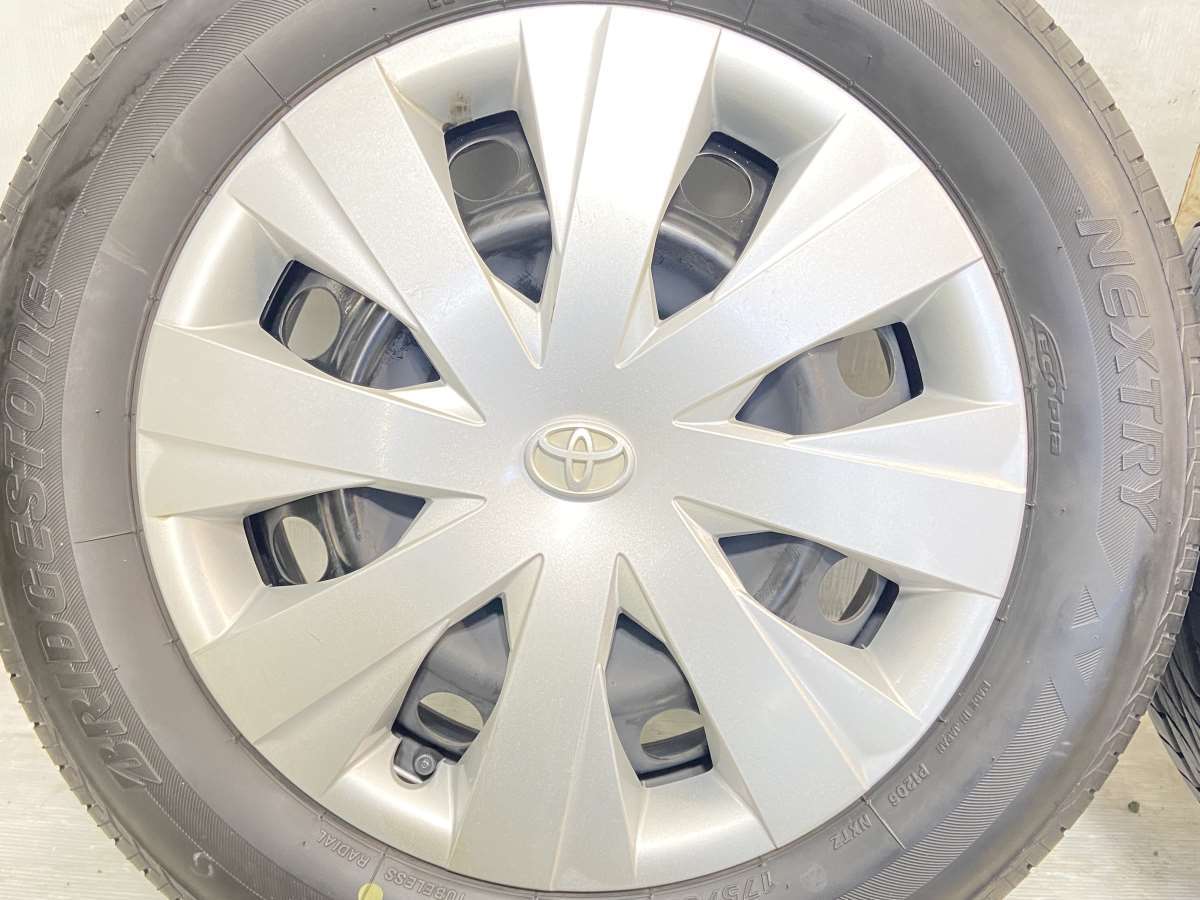 中古タイヤ サマータイヤ ホイールセット 4本セット 175/65R15 トヨタ純正 15x5.0 100-4穴 ブリヂストン ネクストリー_画像4