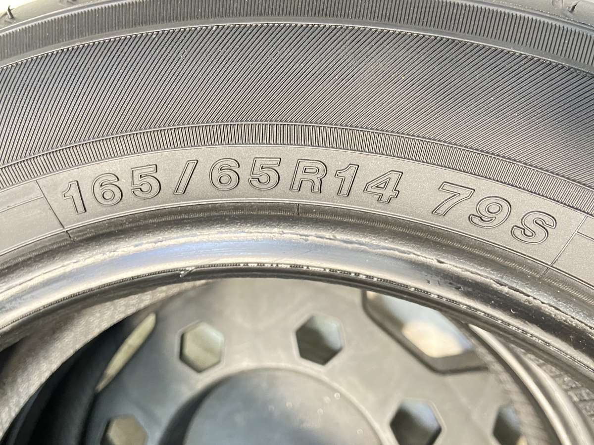 中古タイヤ サマータイヤ 2本セット 165/65R14 ヨコハマ エコス ES31_画像4