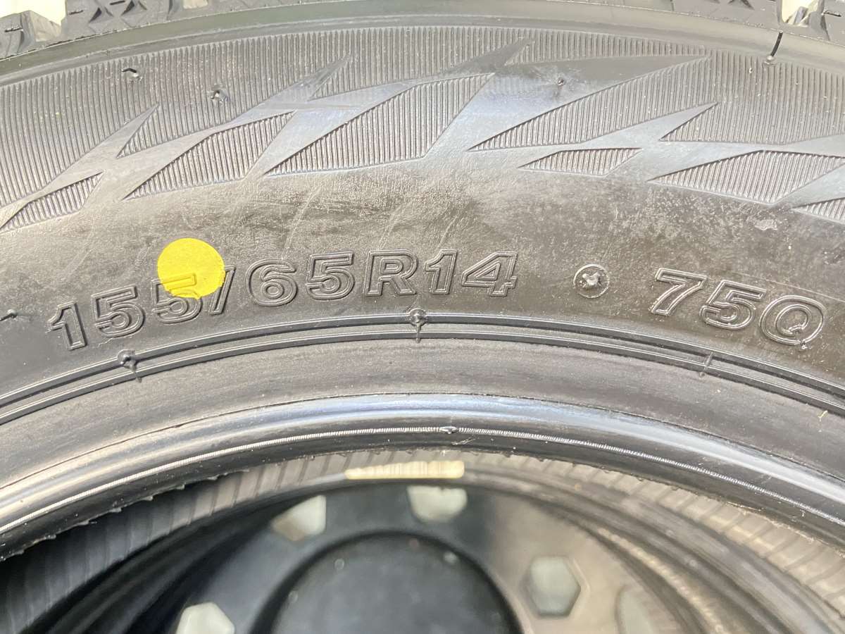 中古タイヤ スタッドレスタイヤ 4本セット 155/65R14 ブリヂストン ブリザック VRX2_画像5