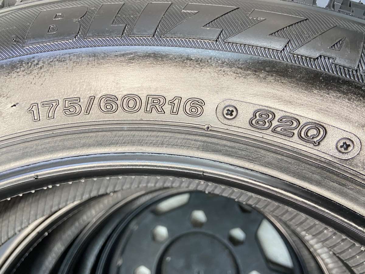 中古タイヤ スタッドレスタイヤ 4本セット 175/60R16 ブリヂストン ブリザック VRXの画像5