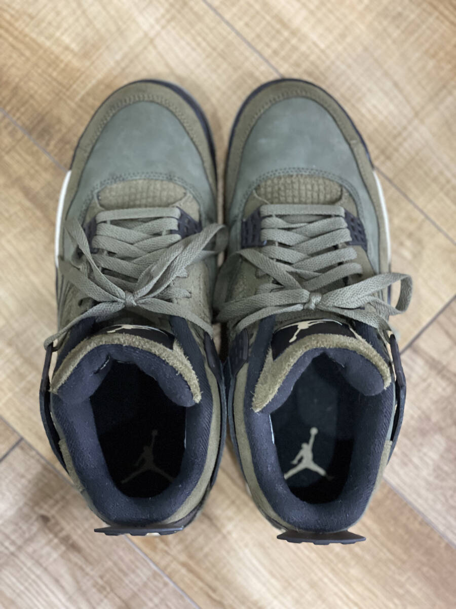 【1円スタート】Nike Air Jordan 4 Retro SE Craft Olive 28cm FB9927-200_画像3