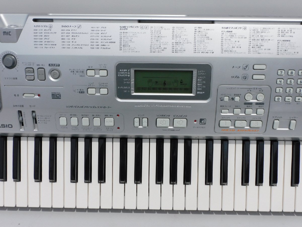 [ all keyboard . sound out has confirmed / free shipping ]CASIO synthesizer CTK-800 keyboard 61 keyboard shines keyboard normal operation goods manual / adaptor attaching used 