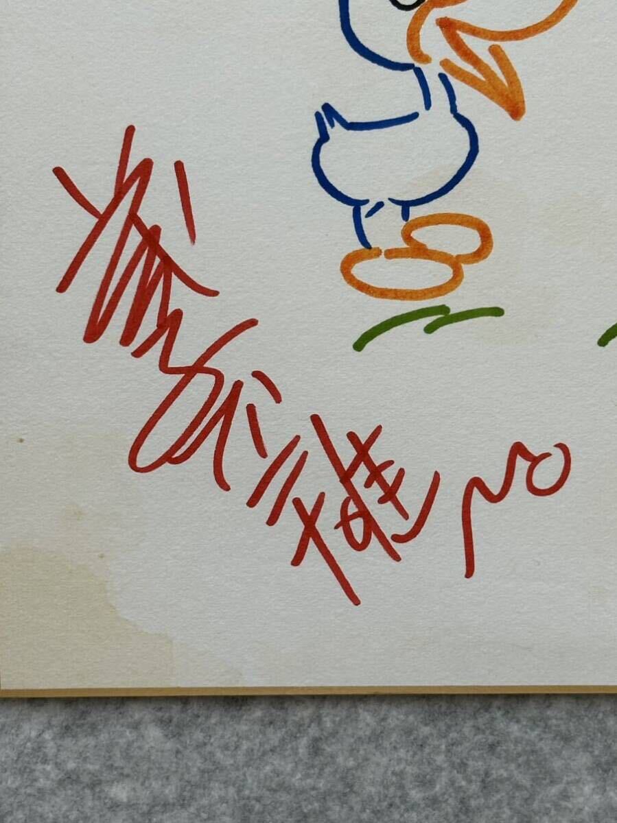 【サイン色紙】 藤子不二雄 『オバケのQ太郎』 色紙にペン 模写の画像4