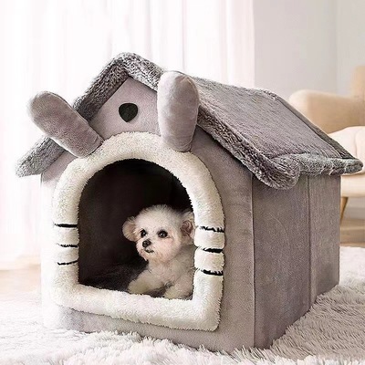 《新品》ペットハウス【小型犬用】ペットベッド 犬 いぬ 猫 ネコ ドーム型 ベッド ペット用品 可愛い 柔らか 滑り止め C2005の画像7