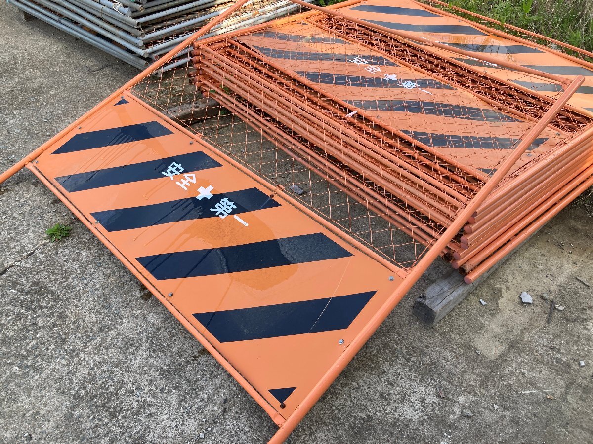 [ Hyogo префектура departure ] защита забор 1800×1800 16 листов шероховатость ke-doбарьер сетка временный .. безопасность первый строительная площадка забор металлизированный orange 