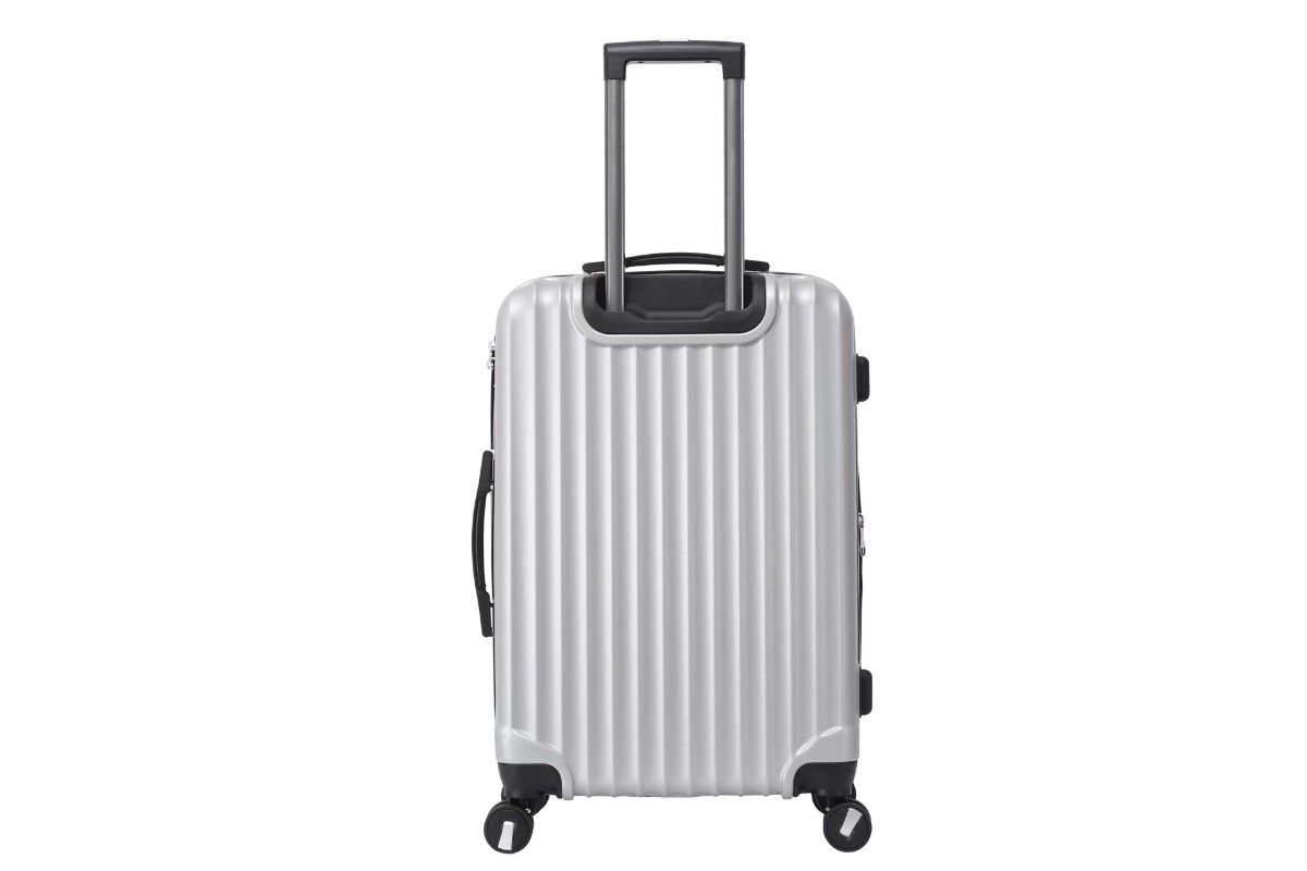キャリーケース シルバー ｓサイズ 機内持ち込み 軽量 拡張機能付き 静音 スーツケース
