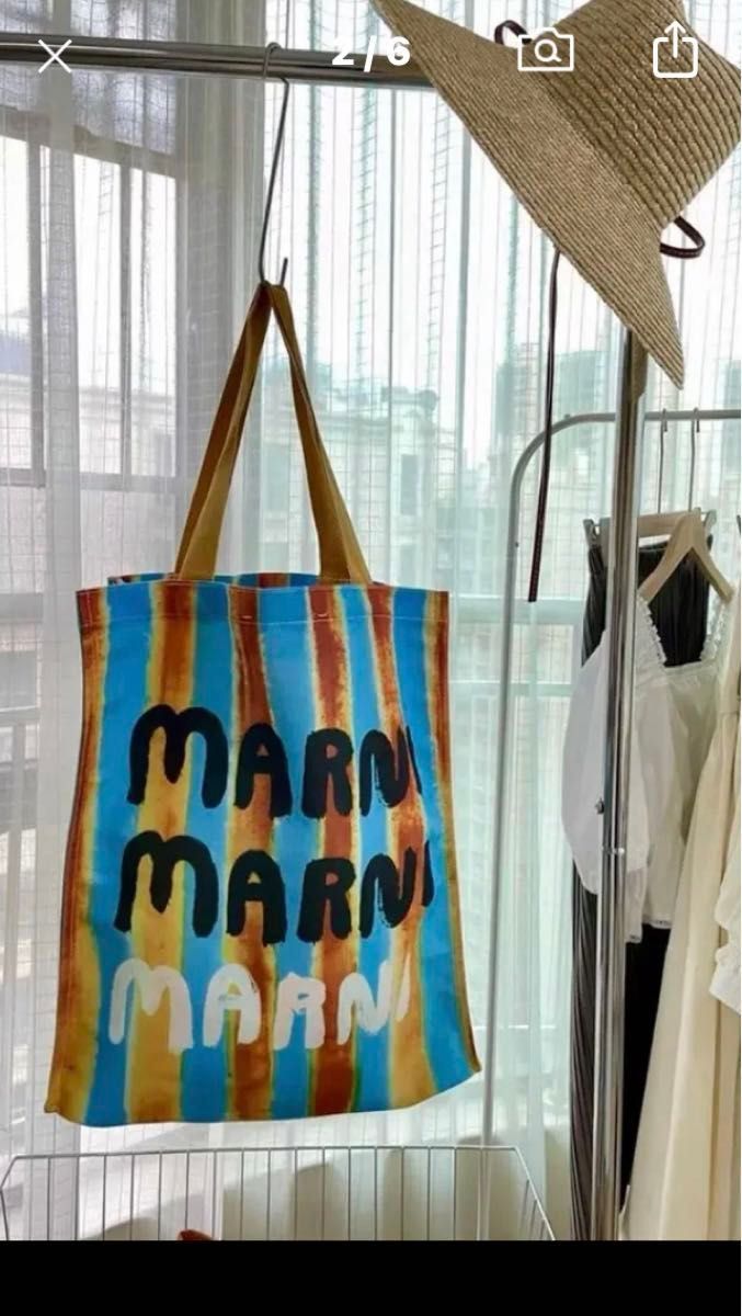 商品名: Marniノベルティトートバッグ、上海限定 JC Plaza新店オープン記念マルニ