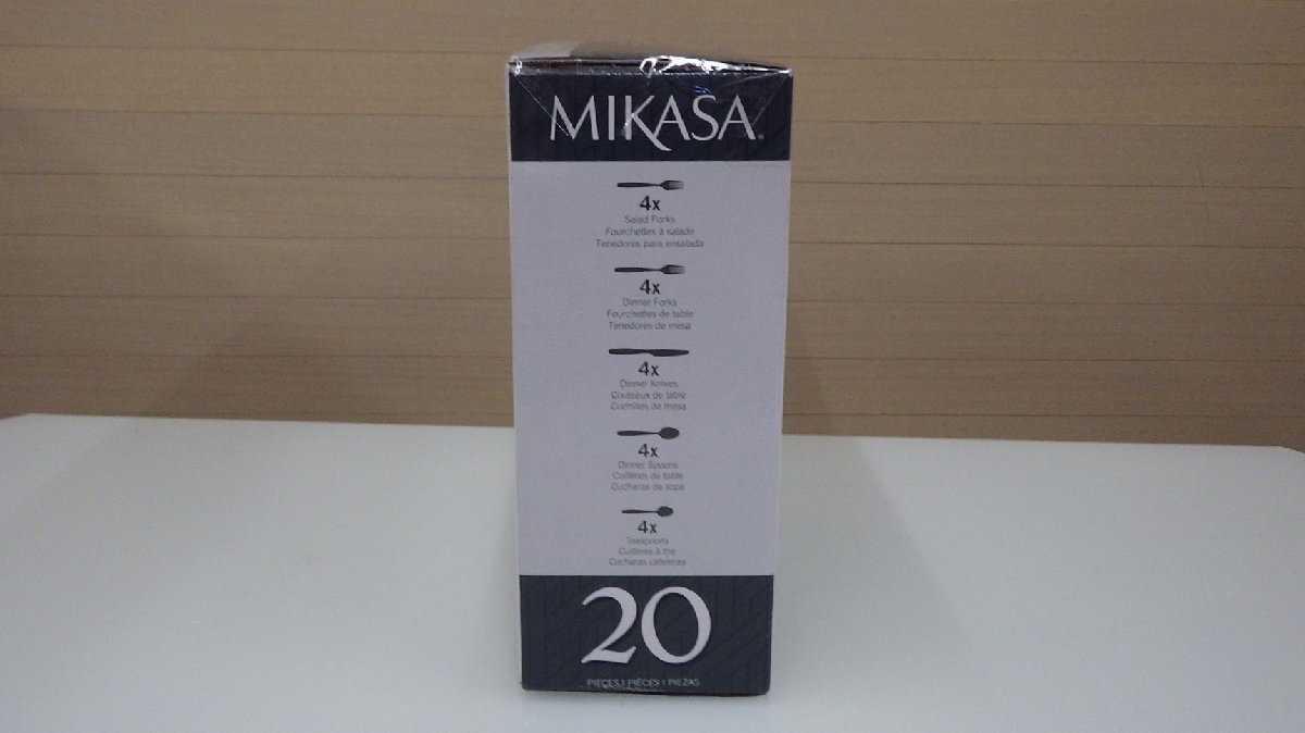 C306-1630831 MIKASA 20本 カトラリーセット 食器 サラダフォーク ディナーフォーク ディナーナイフ ディナースプーン ティースプーンの画像2