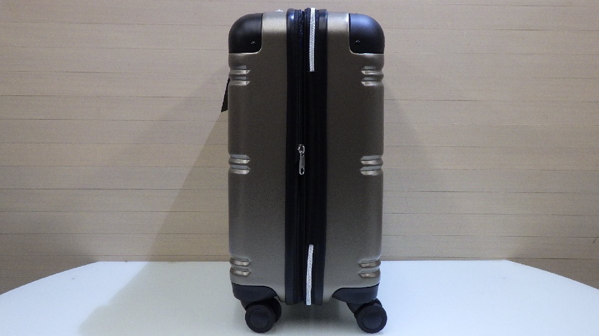 K790-51375 エース イグザクト ハードボディ スーツケース 機内持ち込み38-46Lサイズ 0522108 ブロンズ 荷室拡張機能付 TSA対応 旅行の画像3