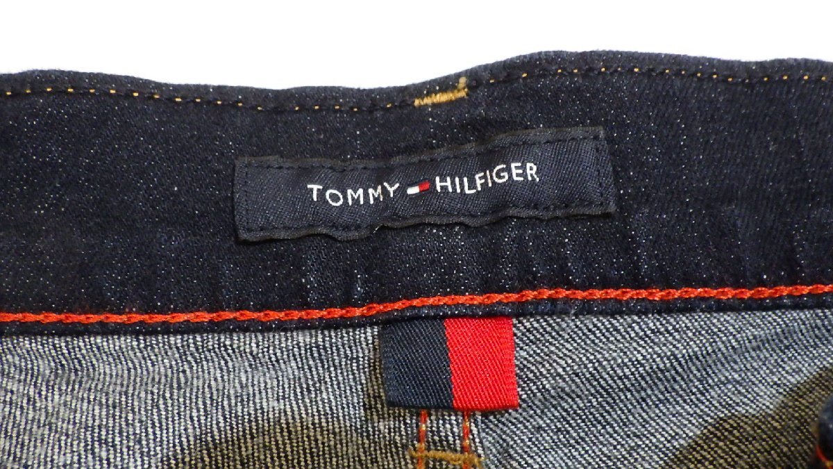 A411-41016　TOMMY HILFGER トミーヒルフィガー メンズ ストレートフィット デニム ボトムス 32x30 ワンウォッシュ パンツ