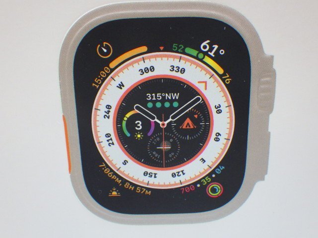 K623-48748 Apple Watch アップ ウォッチ Ultra GPS+Cellular モデル 49mm チタニウムケースとグリーンアルパインループ - Sの画像1