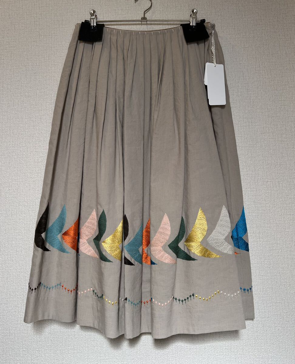ミナペルホネン 25周年 つづく展限定 bird スカート　38サイズ_画像1