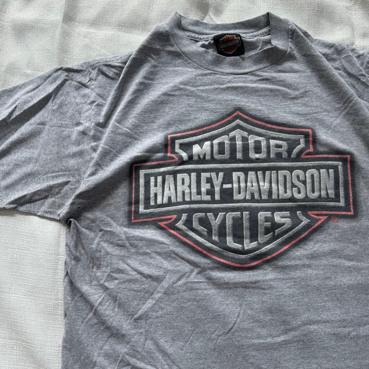 【希少】HARLEY-DAVIDSON Tシャツ ヴィンテージ 両面 グレー M