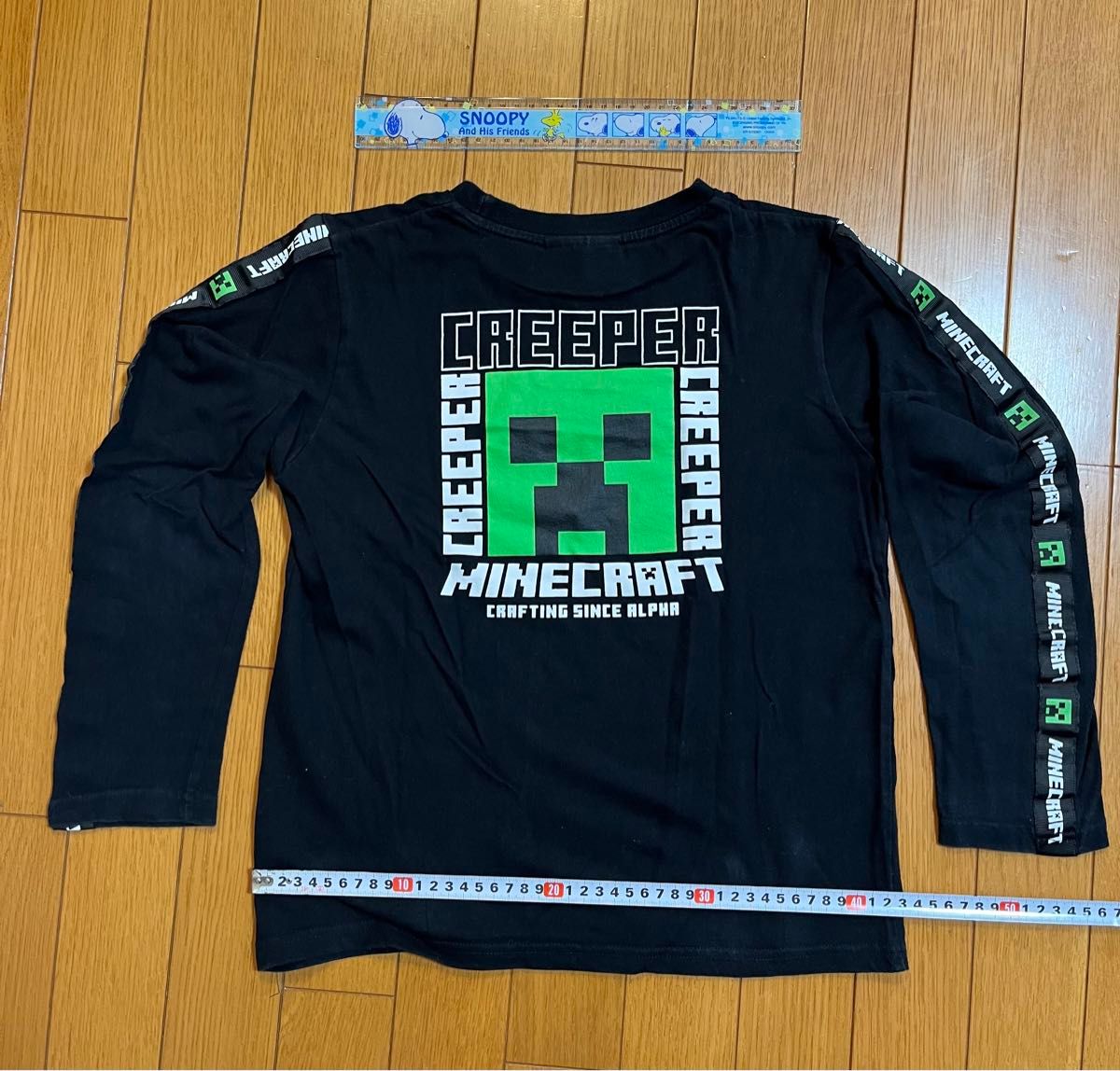 MINECRAFT 150㎝ 長袖Tシャツ　ブラック