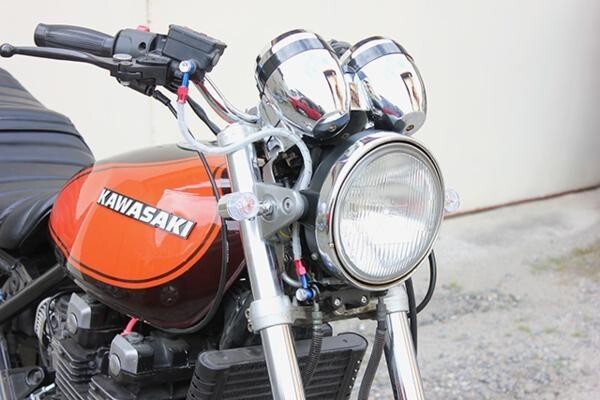 ミニヨーロピ160 汎用 クリア/黒メッキ 新品 4個 XJR1300 SRX600 350R1 RZ250 ジール SCR950 MT-25 FZ16 YBR250_画像5