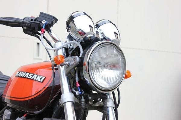 ミニヨーロピ160 汎用 オレンジ/メッキ 新品 4個 ホーネット250 CB400SF CB400SS ジェイド VTR250 スティード400_画像4