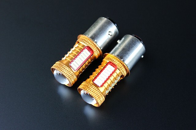 テール球セット 新品 LED S25 ダブル 烈光 SMD BAY15d ２個_画像1