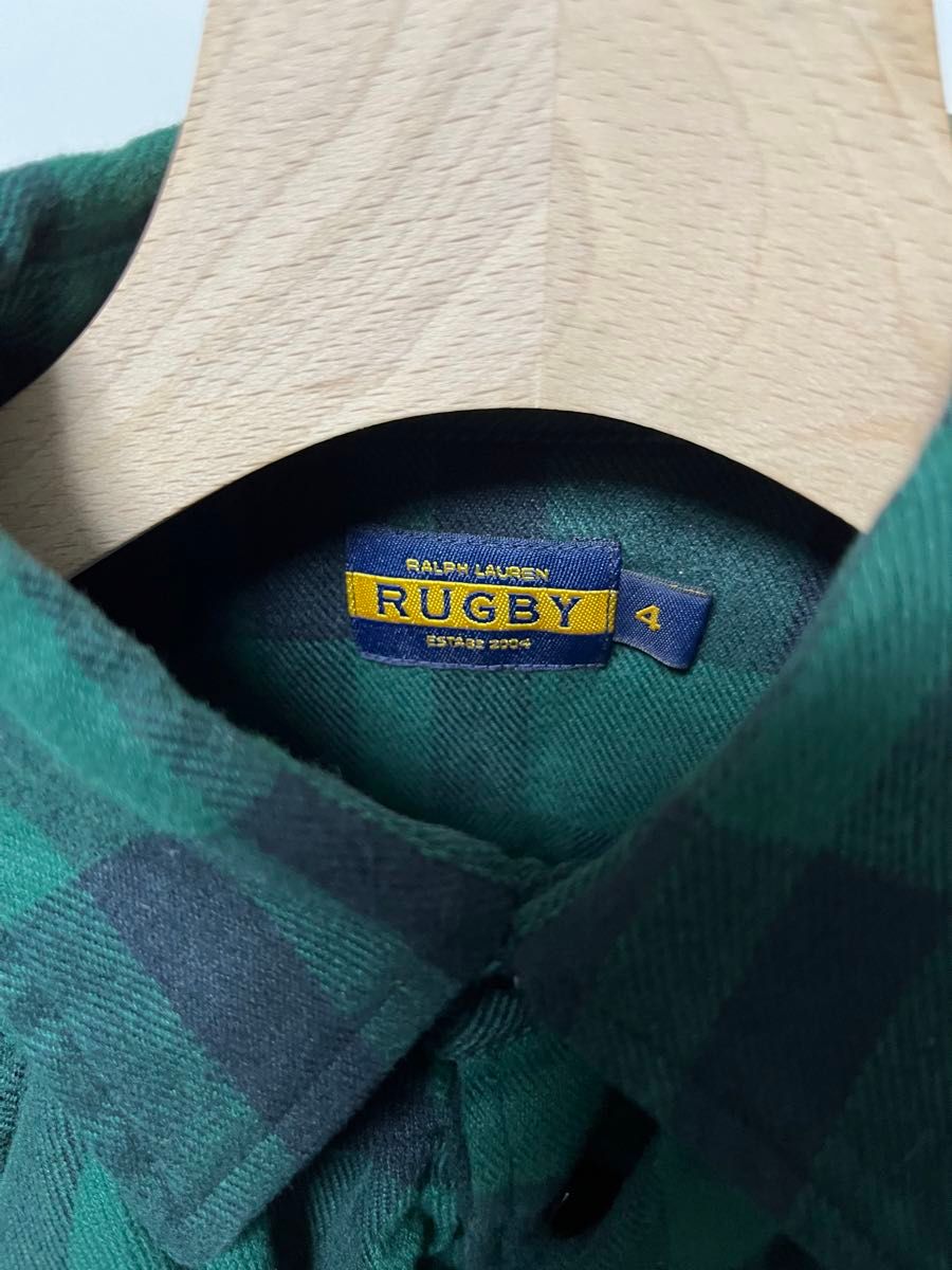 Ralph Lauren rugby/ラルフローレンラグビー/フリルシャツ/フランネルシャツ