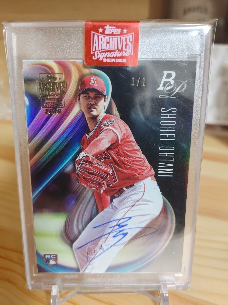 【1/1】 大谷翔平 ルーキー 直筆サインカード topps archives auto 1of1 世界1枚限定 RC rookie エンゼルス MLB WBC ドジャース 2018 の画像4