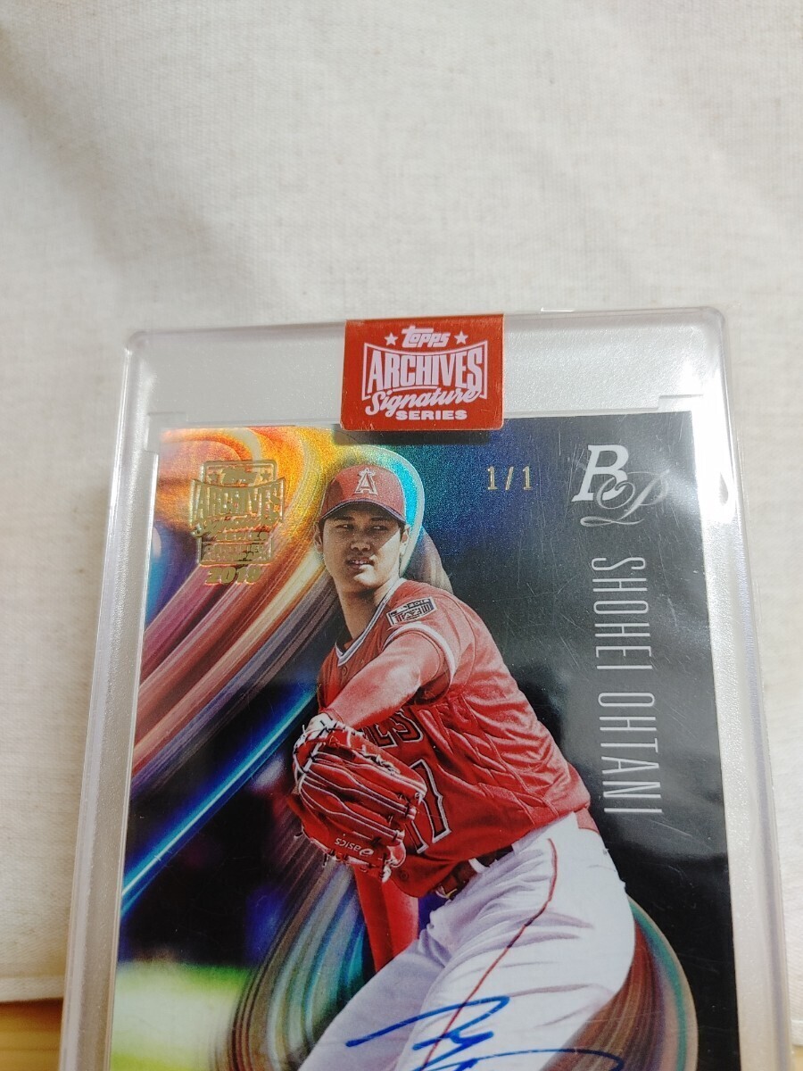 【1/1】 大谷翔平 ルーキー 直筆サインカード topps archives auto 1of1 世界1枚限定 RC rookie エンゼルス MLB WBC ドジャース 2018 の画像5