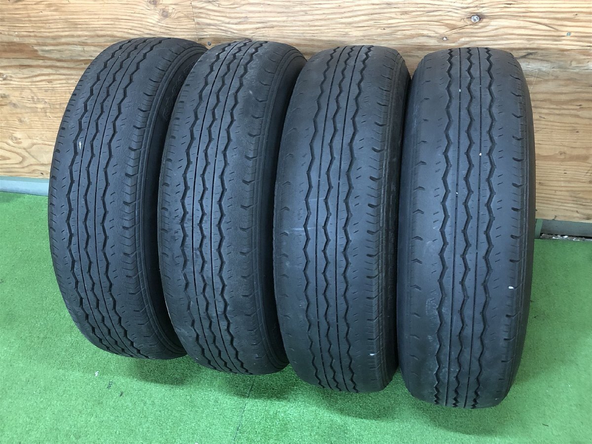 トヨタ☆ハイエース　15×6J　純正 スチールホイール ＆ タイヤ　BRIDGESTONE　195/80R15　4本セット　【個人宅配送不可】_画像9