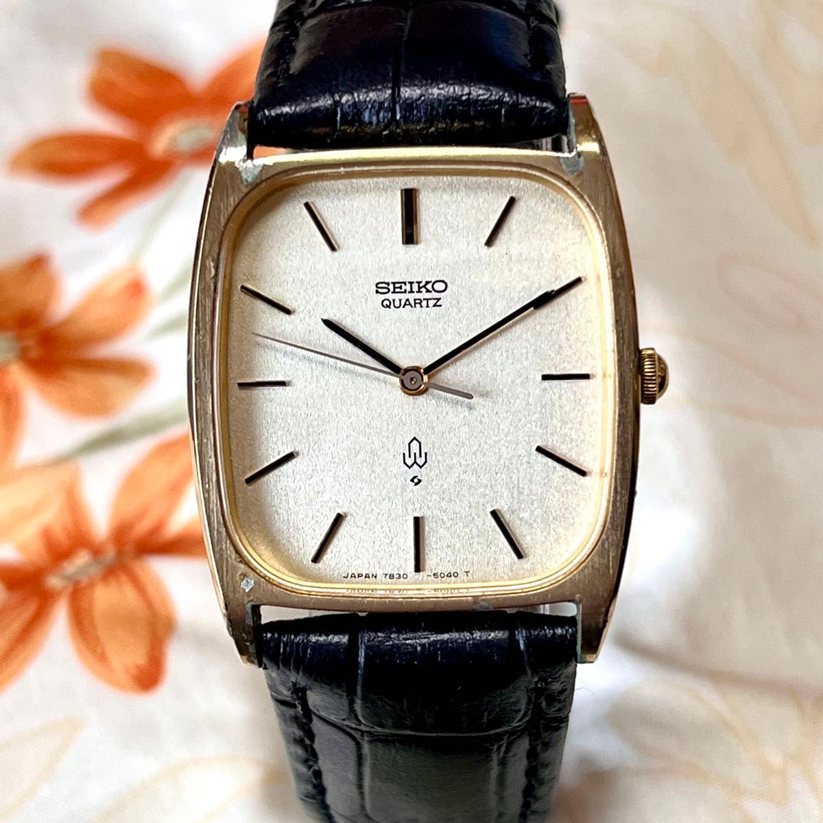 ヴィンテージ 品のあるSEIKO 7830-5040 メンズ腕時計 電池交換済 ヴィンテージ 品のあるSEIKO 7830-5040 メンズ腕時計 電池交換済