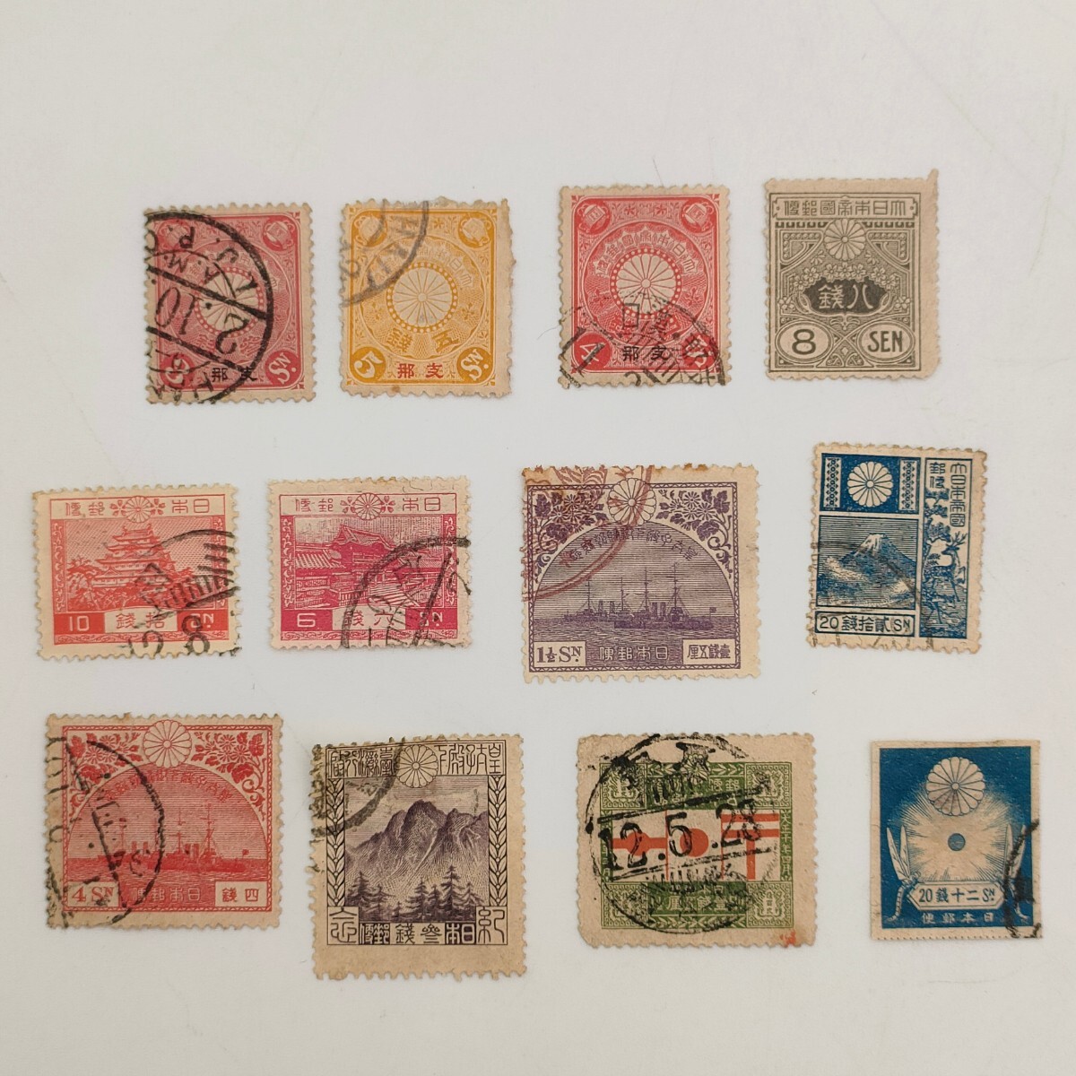 日本切手　大日本帝国郵便　大日本郵便　戦前　時代物　消印有り　(11)_画像4