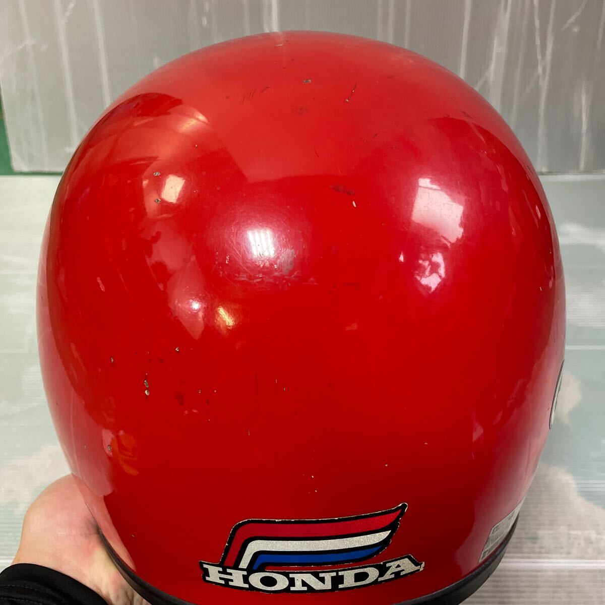 ⑩-5 SHOEI ジェットヘルメット ショウエイ オフロード 当時物 Lサイズ フルフェイス オートバイの画像6