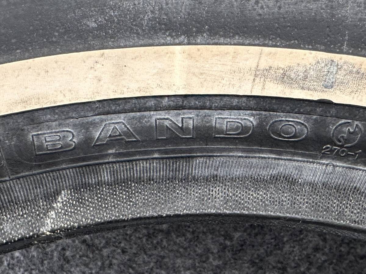 ◆Q66 売切り! 新品 デッドストック 汎用 BANDO オートバイ用 ホワイトリボンタイヤ 3.25×16インチ_画像3