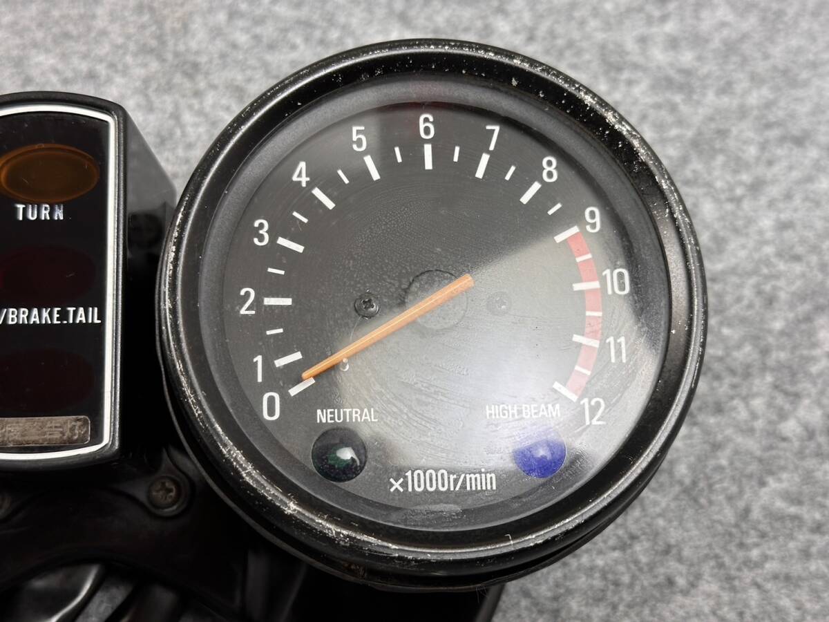 ◆R70 売切り! 希少 レア ヤマハ XS750 純正 メーターASSY スピードメーター タコメーター インジケーターランプの画像4