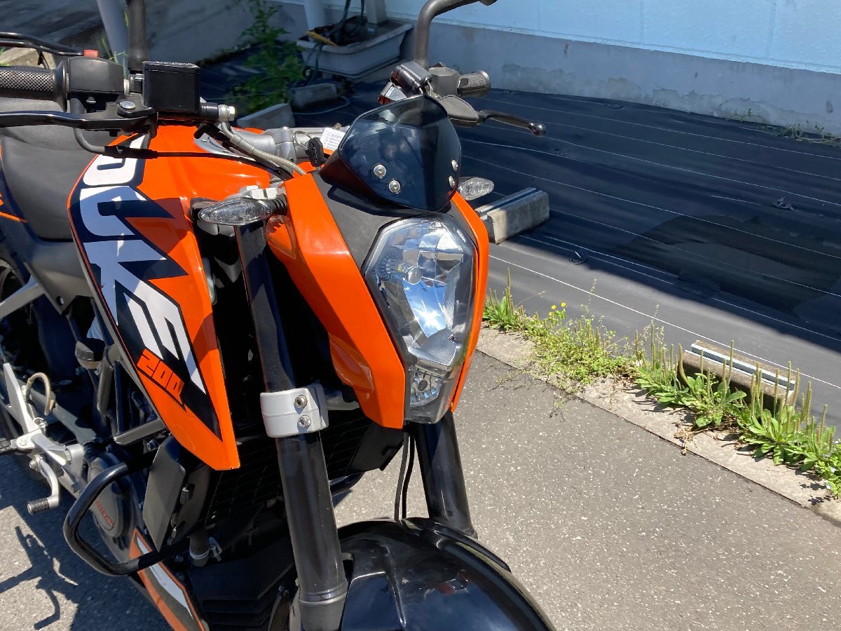 埼玉県発 KTM 200 DUKE デューク　4391ｋｍ　キャリア　エンジンガード　ETC　動画有　　検索）DUKE250　DUKE125　_画像1