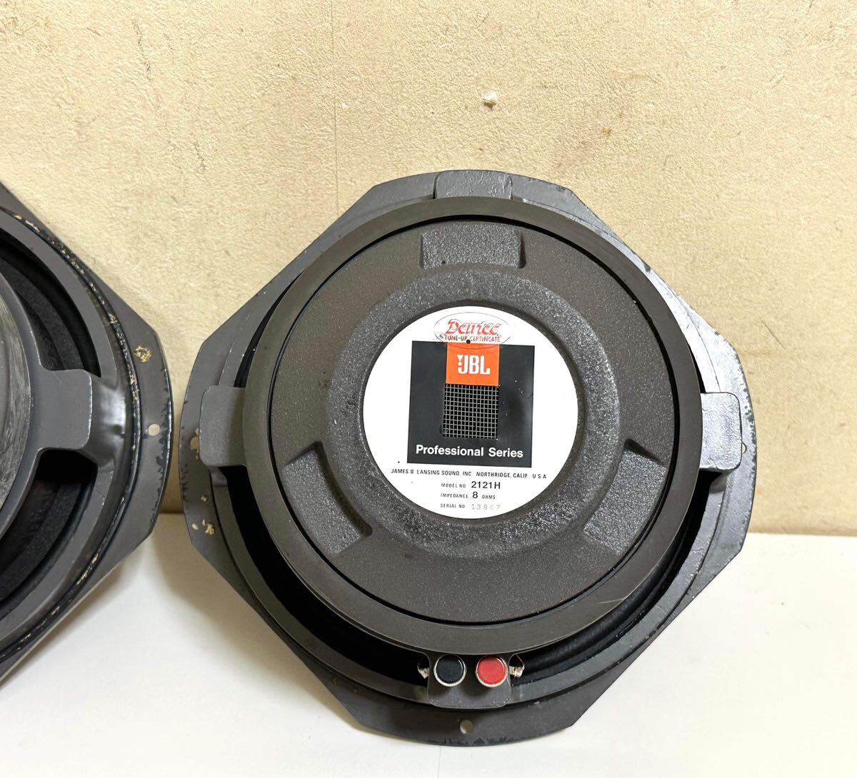 JBL 2121H unit pair.( operation excellent )( new urethane edge replaced )(JBL 4343,JBL 4343B correspondence )