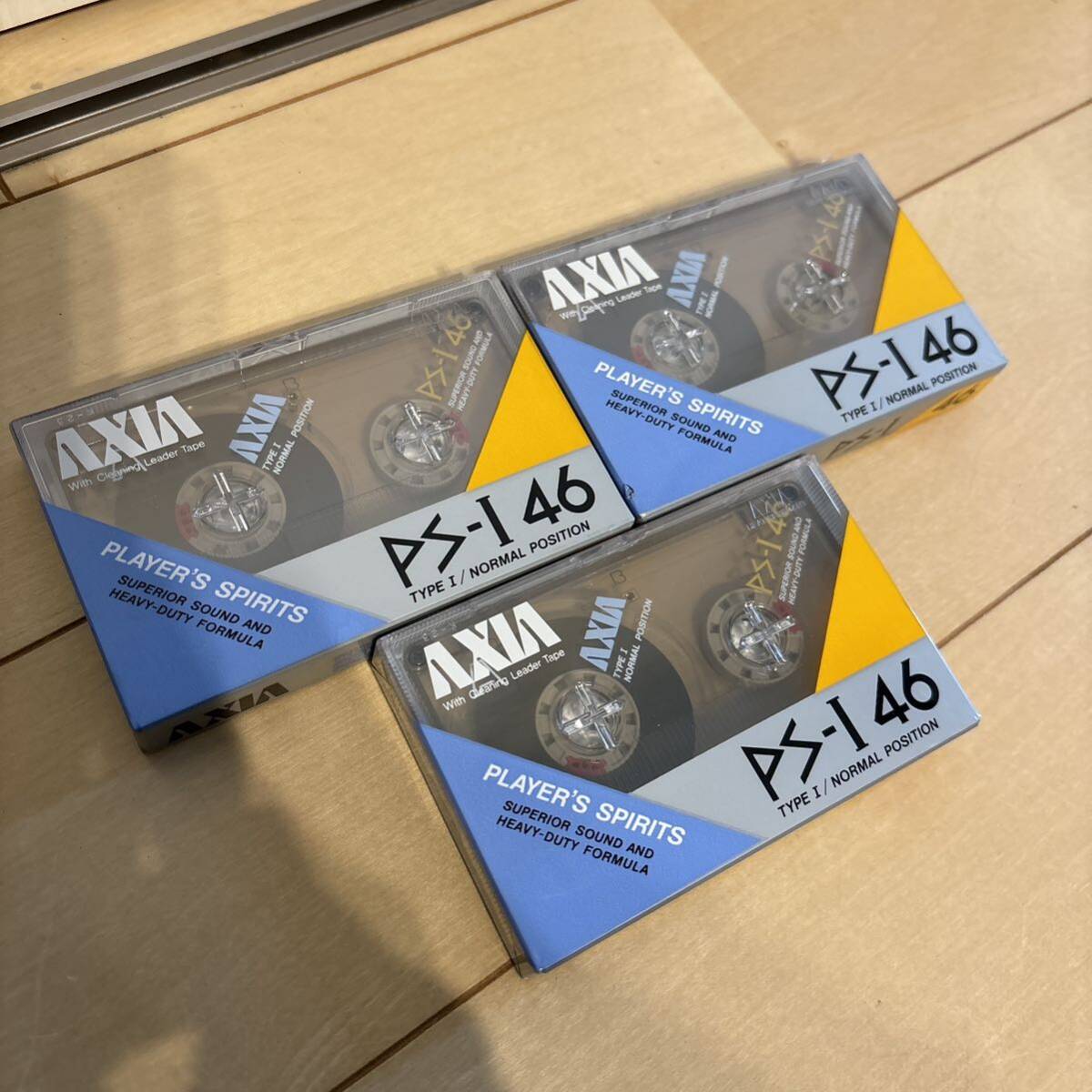 新品AXIA/アクシア/PS-Ⅰ 46分×3本カセットテープの画像1