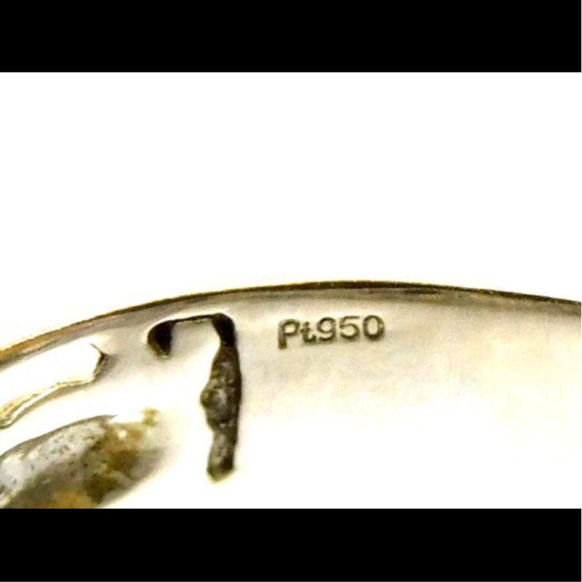 美品 Pt950 リング ■ プラチナ 犬モチーフ dog 13.5号 デザインリング 指輪 メンズ レディース おしゃれ ？