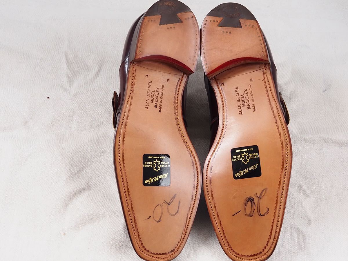 80s Alan McAfee Monk strap shoesアランマカフィーモンクスラップシューズ チャーチ製の画像5