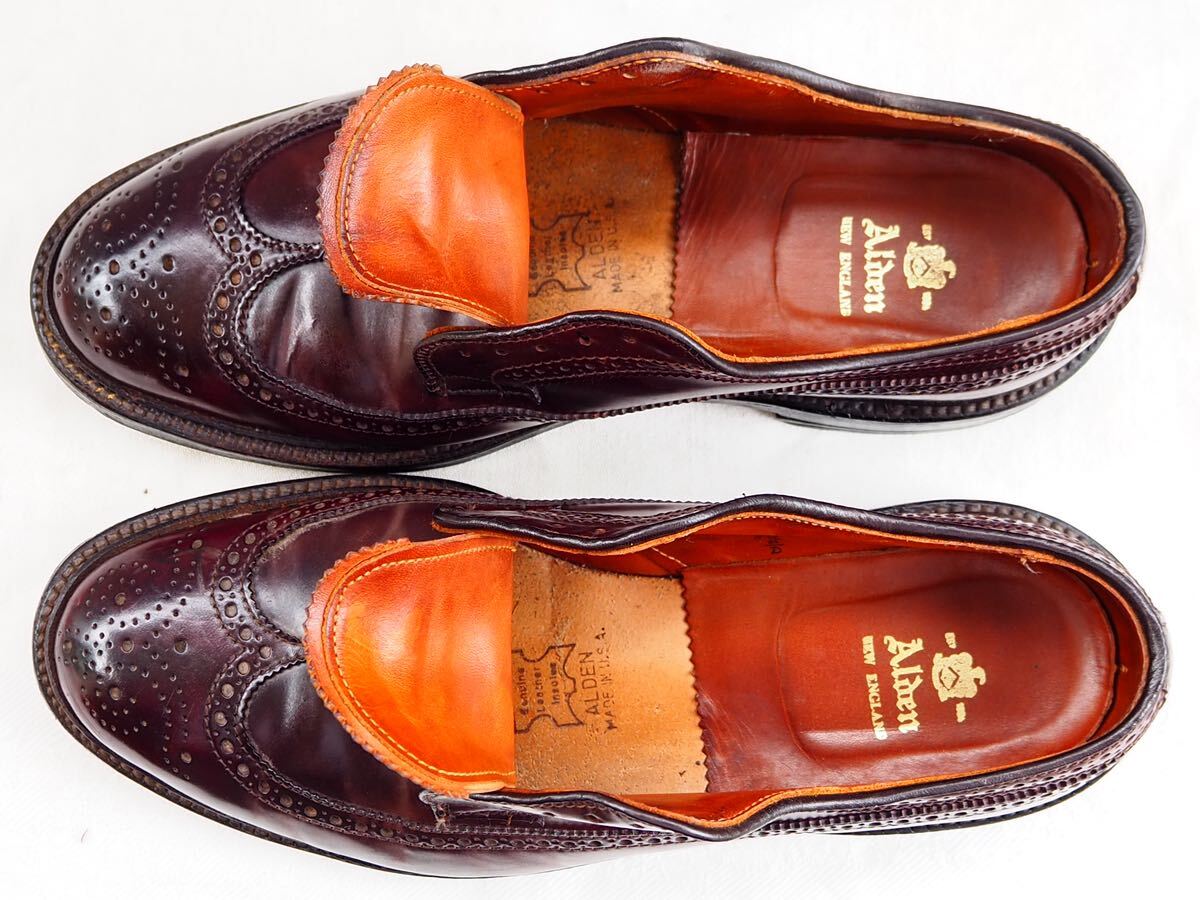 Alden 975 Cordovan Long Wing Bluche オールデン コードバン Alden 975 Cordovan Long Wing Bluche オールデン コードバン