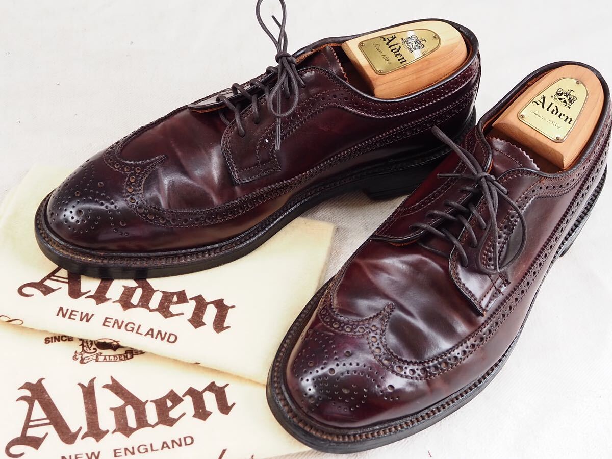 Alden 975 Cordovan Long Wing Bluche オールデン コードバン Alden 975 Cordovan Long Wing Bluche オールデン コードバン