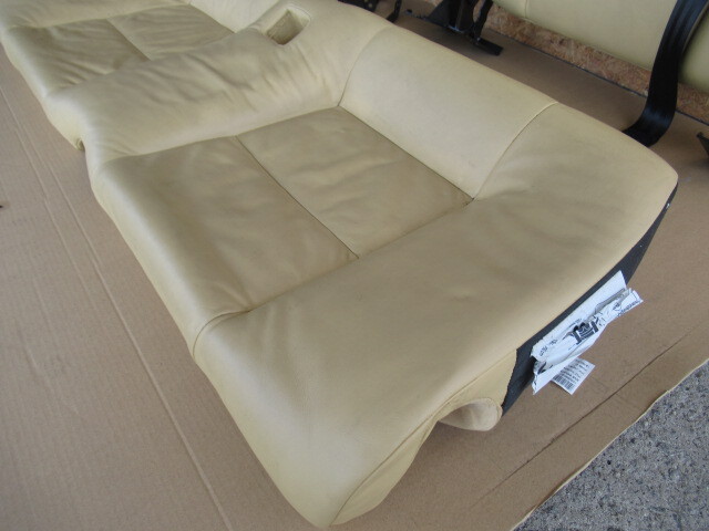 [Rmdup40695] Audi TT 8N series rear seats complete set leather yellow group conform . approval (8NBVR/8NAUQ/8NBHEF/ coupe / after part seat / bearing surface / the back side /.. sause )