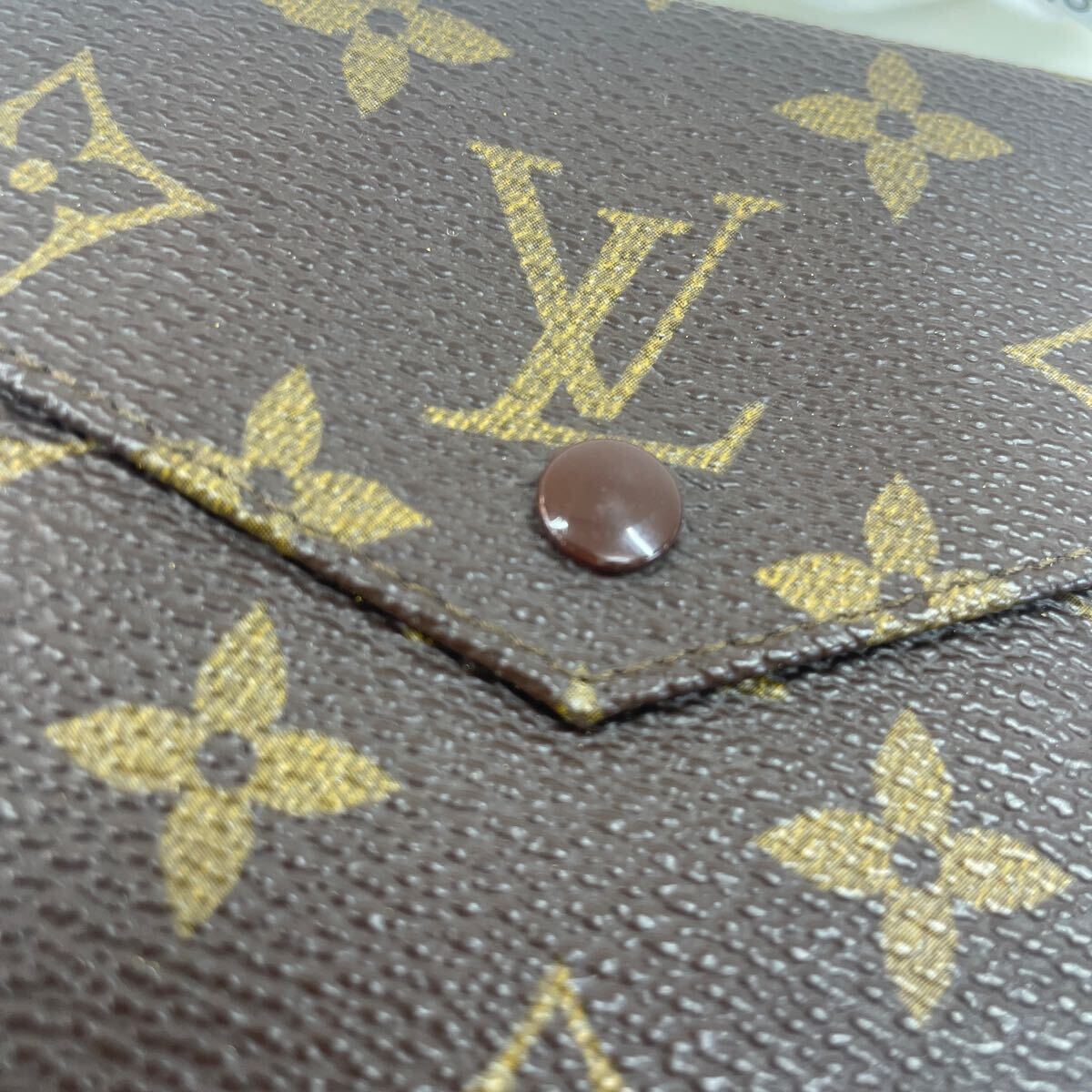 【美品】LOUIS VUITTON ルイヴィトン 財布 ウォレット モノグラム 三つ折り Z144_画像10