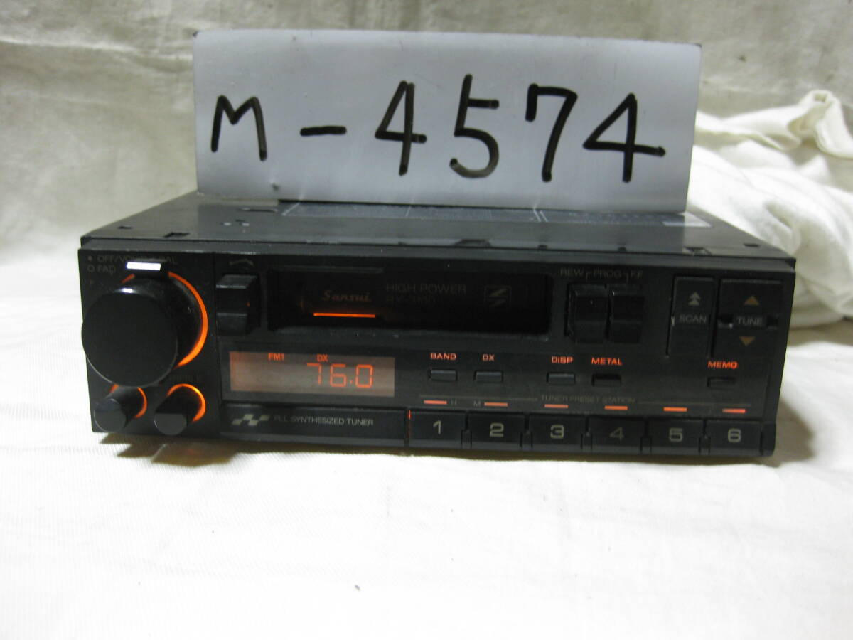 M-4574 SANSUI サンスイ RX-3100 1Dサイズ カセットデッキ テープデッキ 故障品の画像1