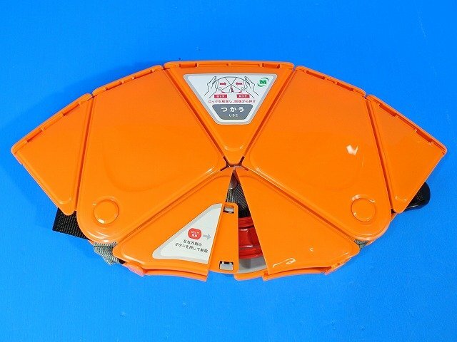 ミドリ安全 折りたたみ 防災ヘルメット　フラットメット　 国家検定合格品 　オレンジ_画像3