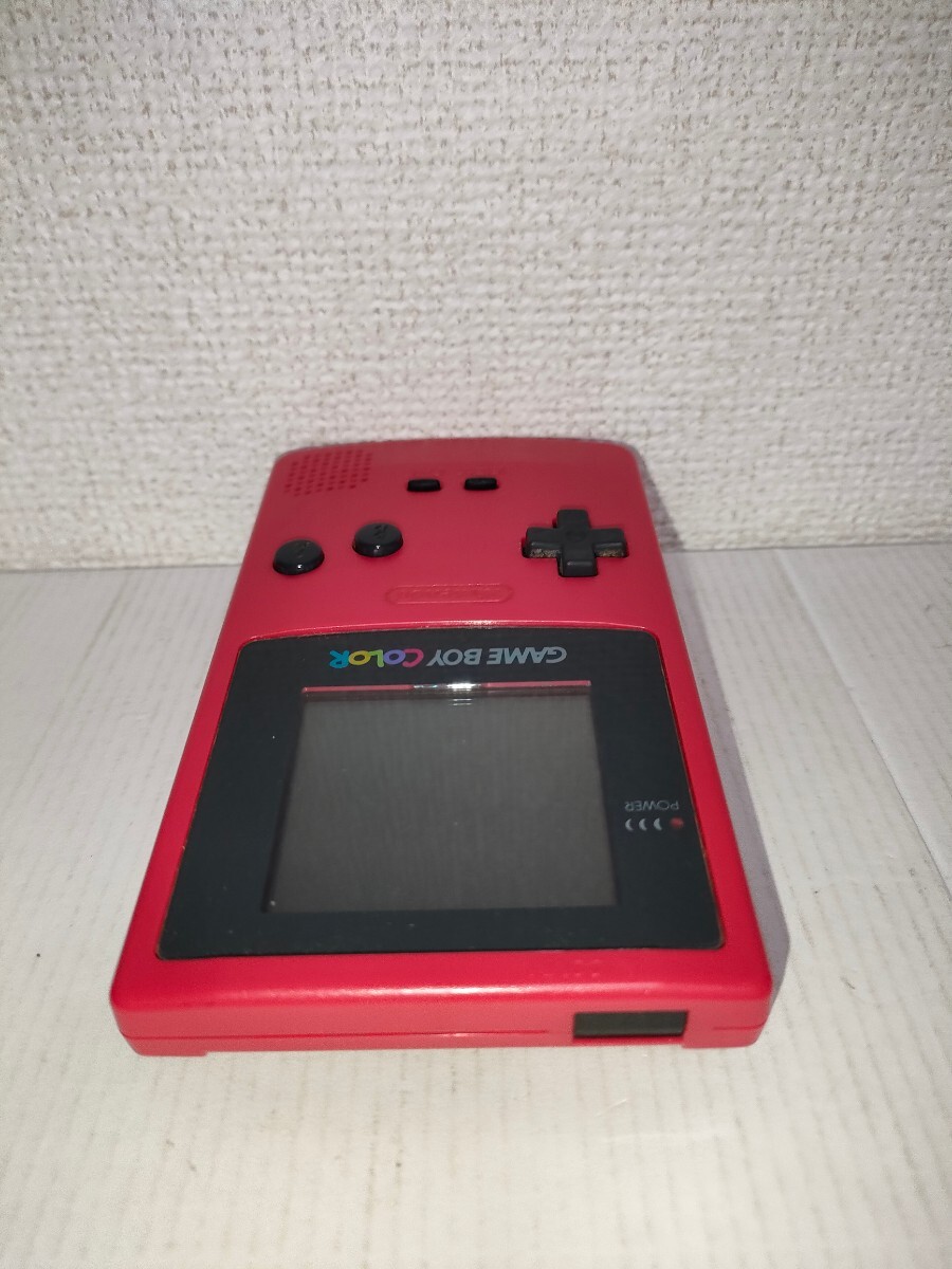 起動確認済み　ゲームボーイカラー　レッド　赤　ジャンク　任天堂　GAMEBOY