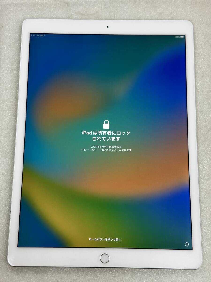 ★ ジャンク IPad Pro 12.9インチ (第1世代) 128GB Wi-Fi A1584 シルバー ML0Q2 ZP/A アクティベーションロック品 部品取り外し用 ★の画像1