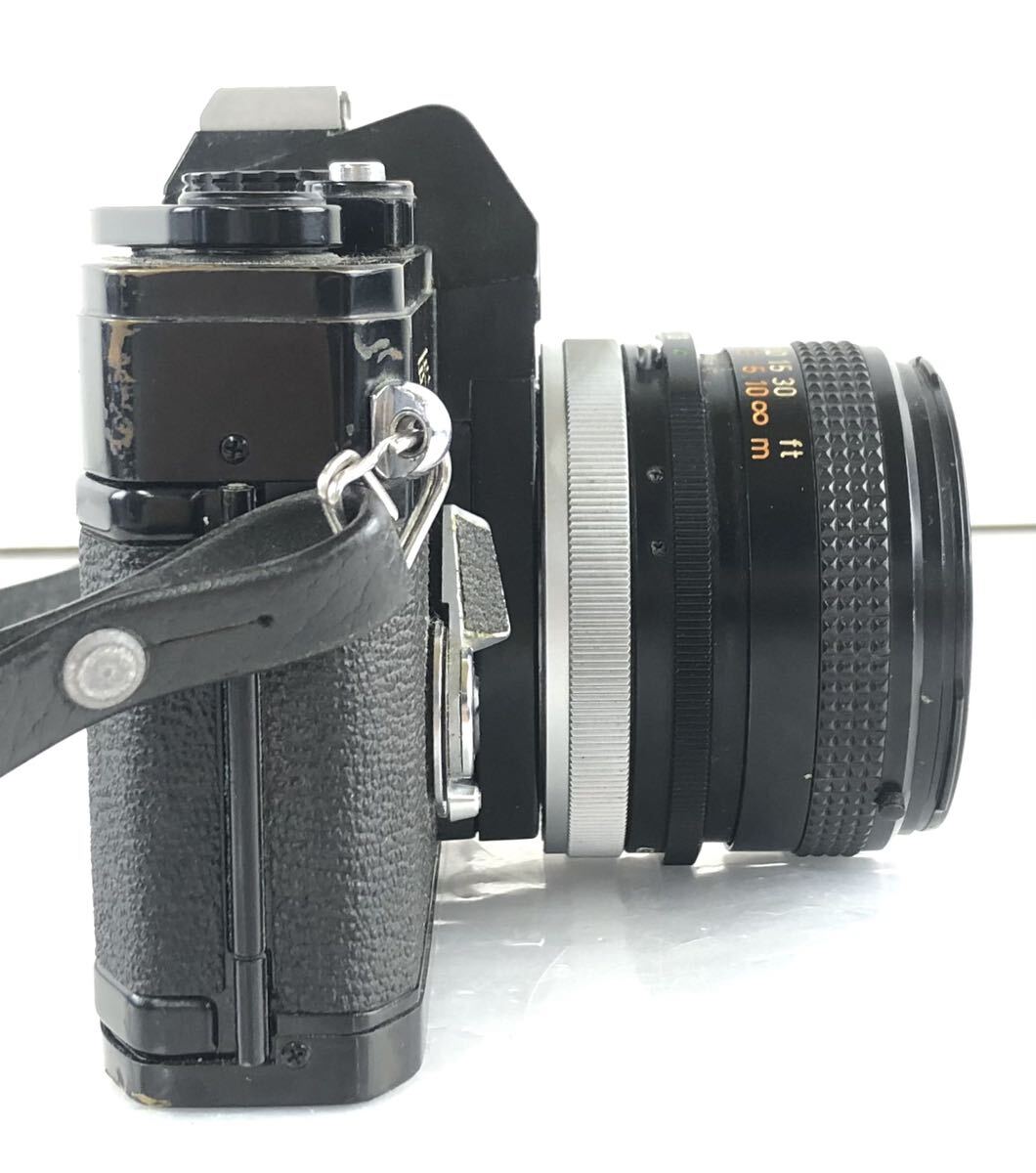 【SM989】CANON キャノン FTb QL フィルムカメラ CANON LENS FD 50㎜ 1:1.8 S.C. CANON LENS MADE IN JAPAN レンズ ストロボ レンズ付きの画像6