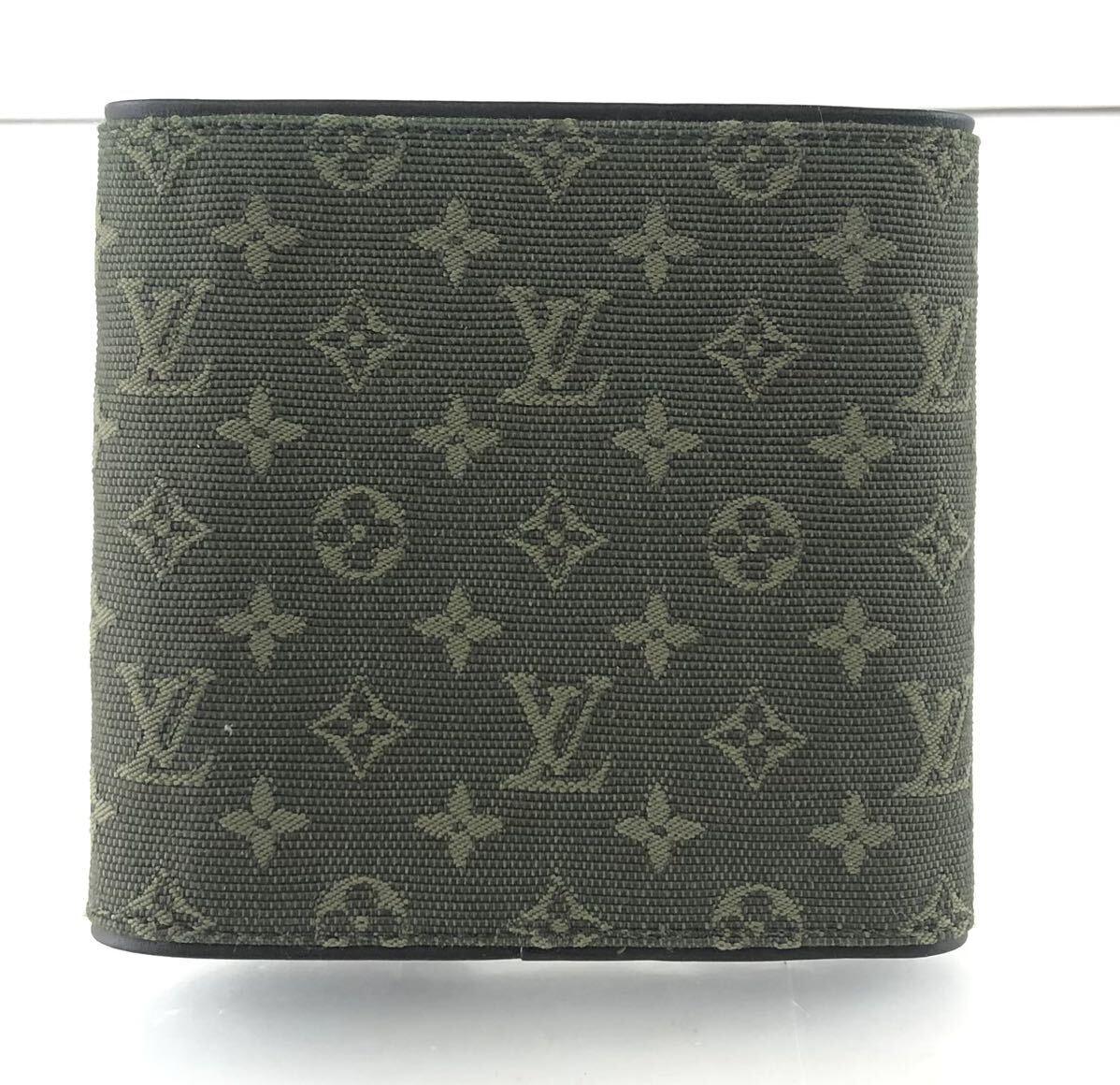 【SY4】LOUIS VUITTON ルイヴィトン モノグラム ミニポルトビエカルトクレディモネ 二つ折り財布 ウォレット TH0044 グリーン系 財布_画像3