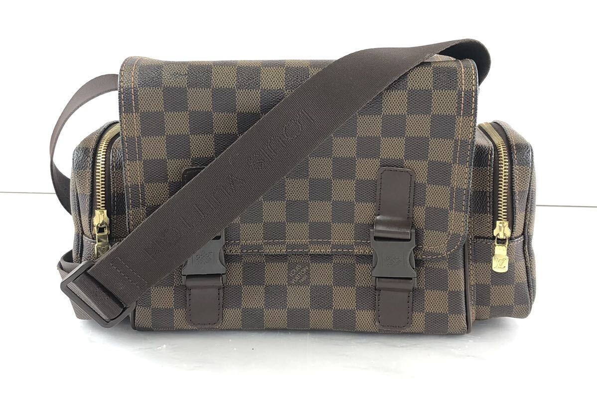 【SN102】外観美品 LOUIS VUITTON ルイヴィトン リポーターメルヴィールー ダミエ エベヌ ショルダーバッグ 斜め掛け MI0066 バッグ の画像1