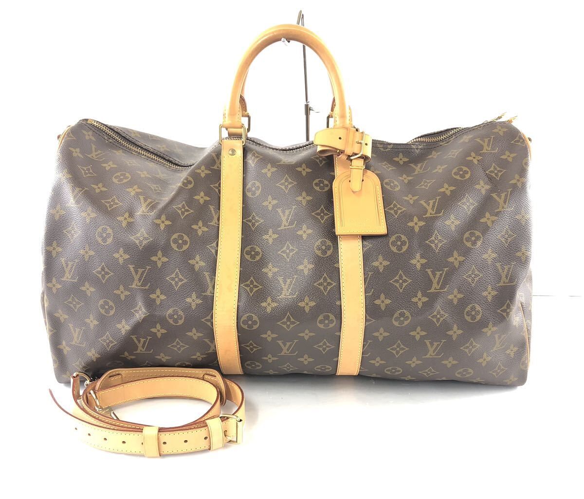 【SR293】LOUIS VUITTON ルイヴィトン モノグラム キーポル バンドリエール55 ボストンバッグ TH0924 ショルダーバッグ 2way PVC バッグの画像1