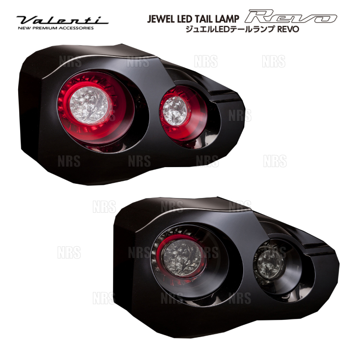 Valenti ヴァレンティ LEDテールランプ REVO (ハーフレッド/クローム) GT-R R35 H19/12～ (TN35GTR-HC-1_画像1